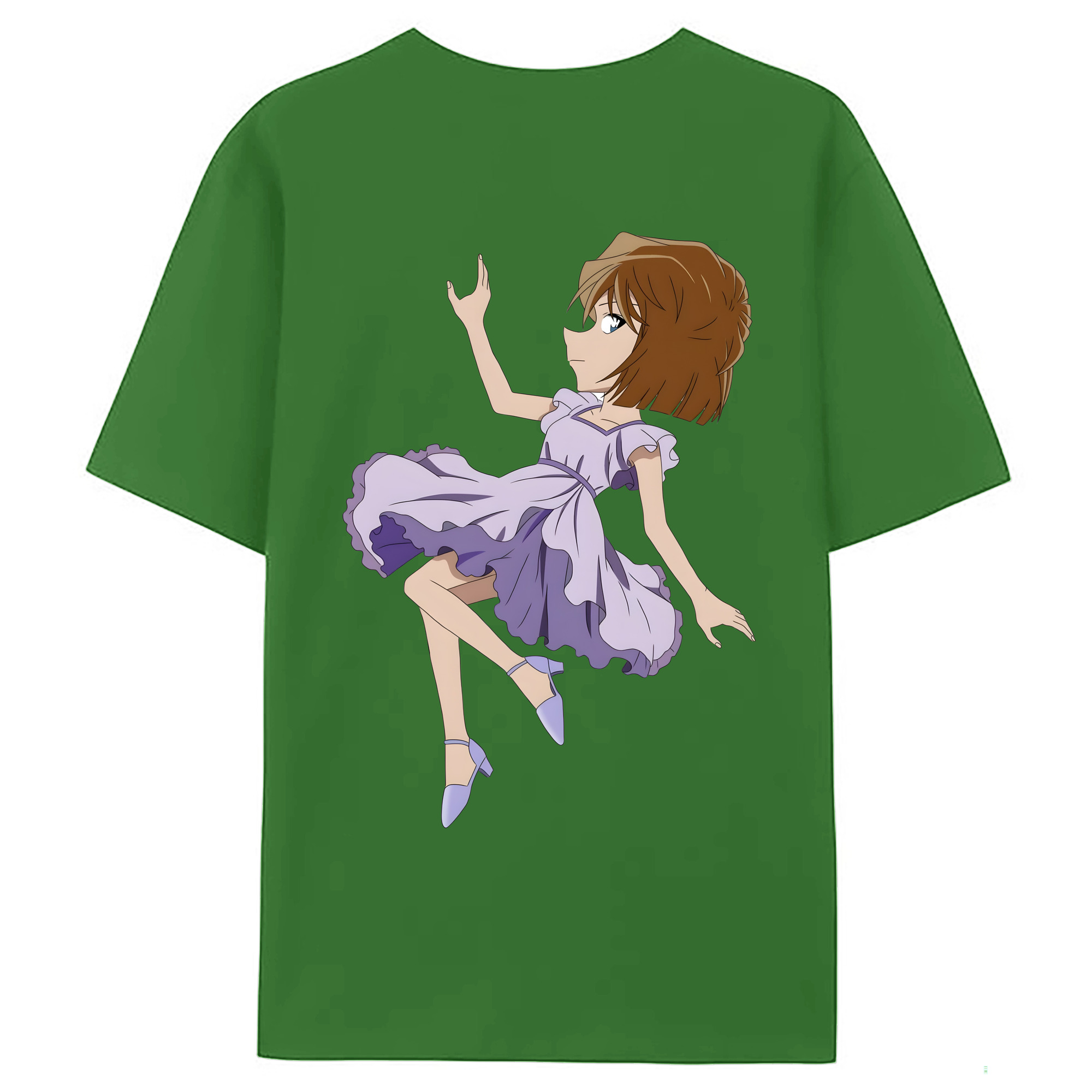 （画像用） 名探偵コナン 灰原 哀 はいばら あい Detective Conan Anita Hailey、Vi Graythorn Haibara Ai レディース半袖Tシャツ(バックプリント)